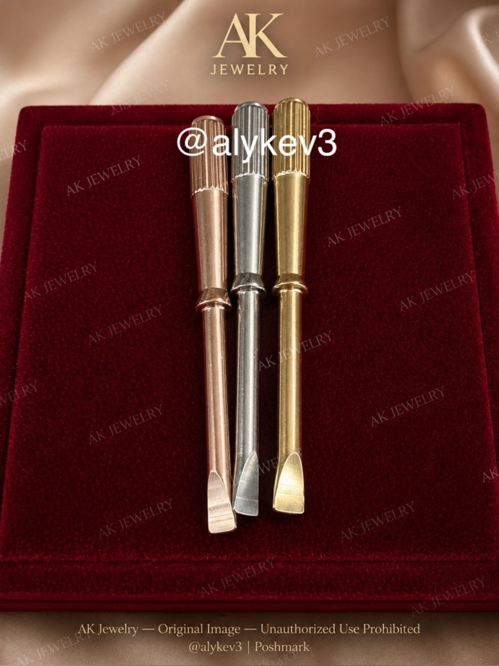 💎SPARE SCREWDRIVER For Bracelet, Extra, Replacement, Gold, Silver, Rose